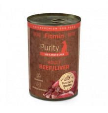 Fitmin dog Purity tin beef with liver 400 г/ холістик консерва для собак з лівером