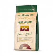 Fitmin dog medium maxi light senior lamb & beef / Фітмін Дог Медіум Максі Лайт Сеніор Ламб & Біф 12 kg