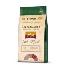 Fitmin dog medium maxi performance lamb & beef/ Фітмін Дог Медіум Максі Перформенс Ламб & Біф 12 kg