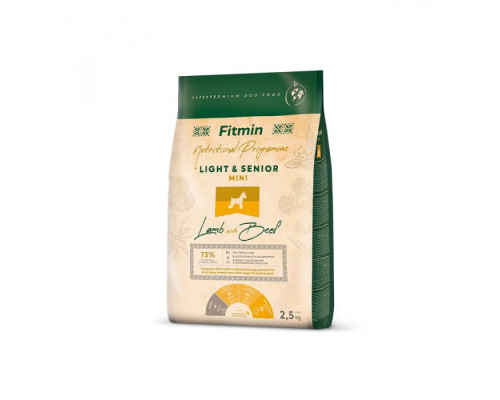 Fitmin dog mini light senior lamb beef - 2.5 kg