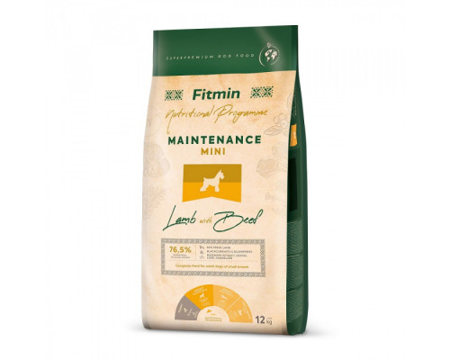 Fitmin dog mini maintenance lamb & beef/ Фітмін Дог Міні Мейнтненс Ламб & Біф 12 kg