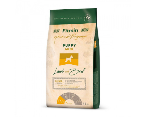 Fitmin dog mini puppy lamb & beef/ Фітмін Дог Міні Пуппі Ламб & Біф 2,5 kg