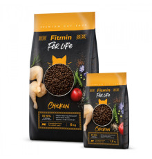 Fitmin cat For Life Adult Chicken 8 kg /комплексный корм для взрослых кошек с курицей 8 кг
