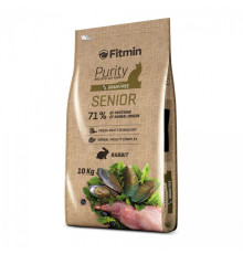 Fitmin cat Purity Senior/комплексний корм для літніх котів (старших 8 років) з добавками для підтримки здоров'я (кролик), 400г