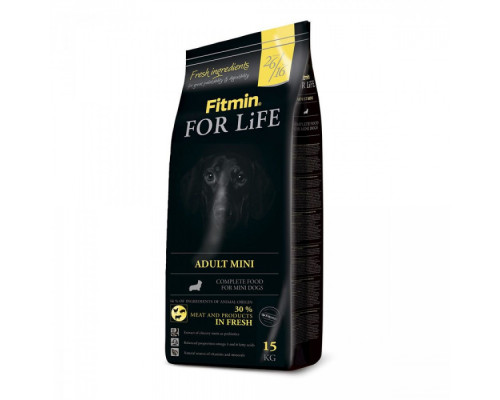 Fitmin dog For Life Adult Mini / комплексний корм для дорослих собак малих порід, 12 кг