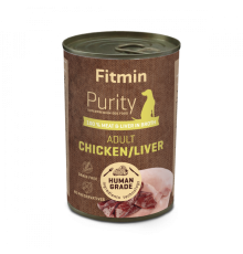 Fitmin dog Purity tin chicken with liver 400 г/ холістик консерва для собак курка+лівер