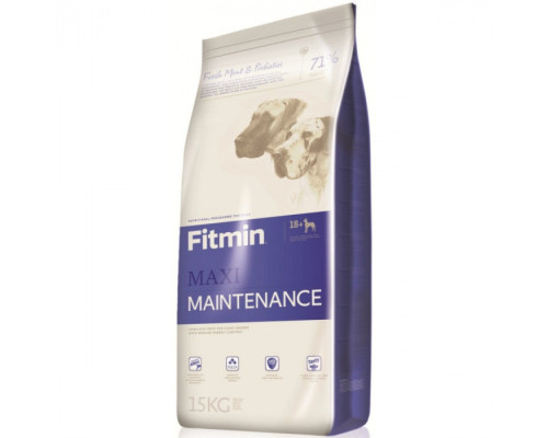 Fitmin dog maxi maintenance 12 kg / повноцінний корм середньої калорійності для дорослих собак великих порід, 12 кг