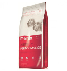 Fitmin dog medium performance 12 kg / повноцінний висококалорійний корм для дорослих собак середніх порід, 12 кг
