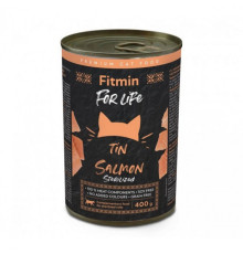 Fitmin cat For Life tin sterilized salmon 400 г/полнорационный консервированный корм для стерилизованных котов лосось