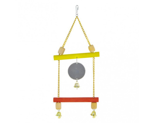 Підвіска подвійна з дзеркальцем і дзвониками