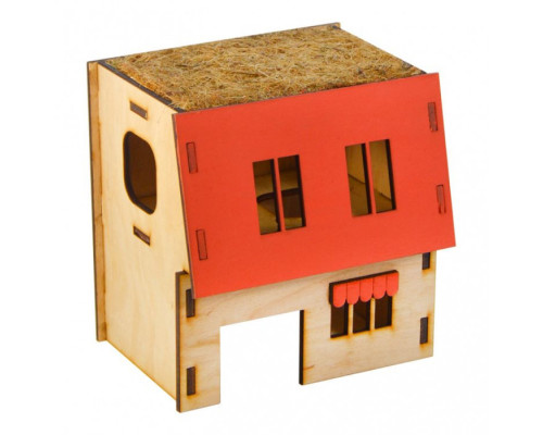 Будинок для щурів (дерево) 2-х поверх.