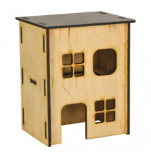 Домик для хомяка (дерево) на два этажа