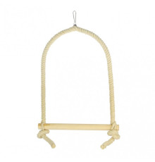 Гойдалка, бавовна + дерево (d-18мм, 30см)