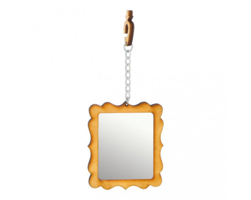 Дзеркальце прямокутне на ланцюжку