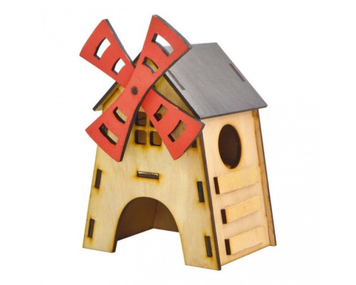 Домик для хомяка "Ветряная мельница" (13х15х20см)