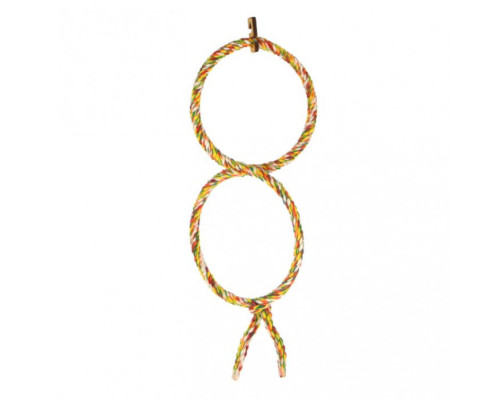 Кільця плетені, мотузка (2шт)