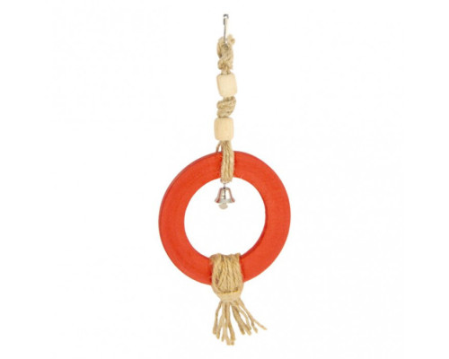 Кільце на мотузці з дзвоником, дерево