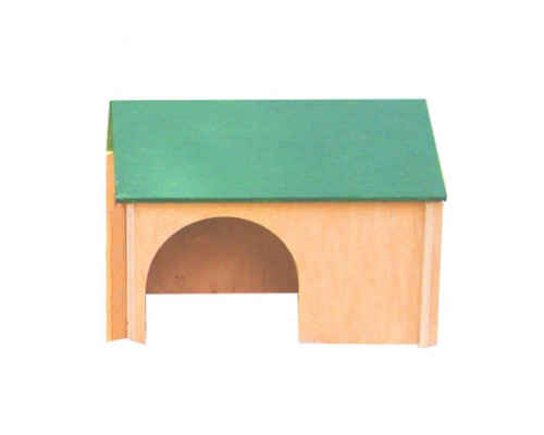 Домик для кроликов (цвет, дерево)