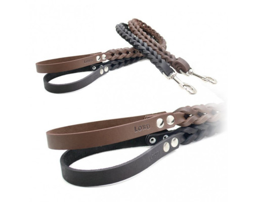 Повід шкіряний плетений ПП