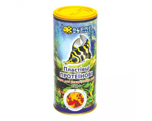 Пластівці протеїнові для риб ТМ "ОСКАР", 100г