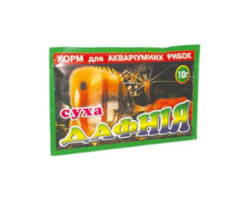 Дафнія, пакет 10 г, корм для риб